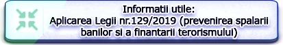 Aplicarea Legii nr.129/2019 privind prevenirea spalarii banilor si a finantarii terorismului